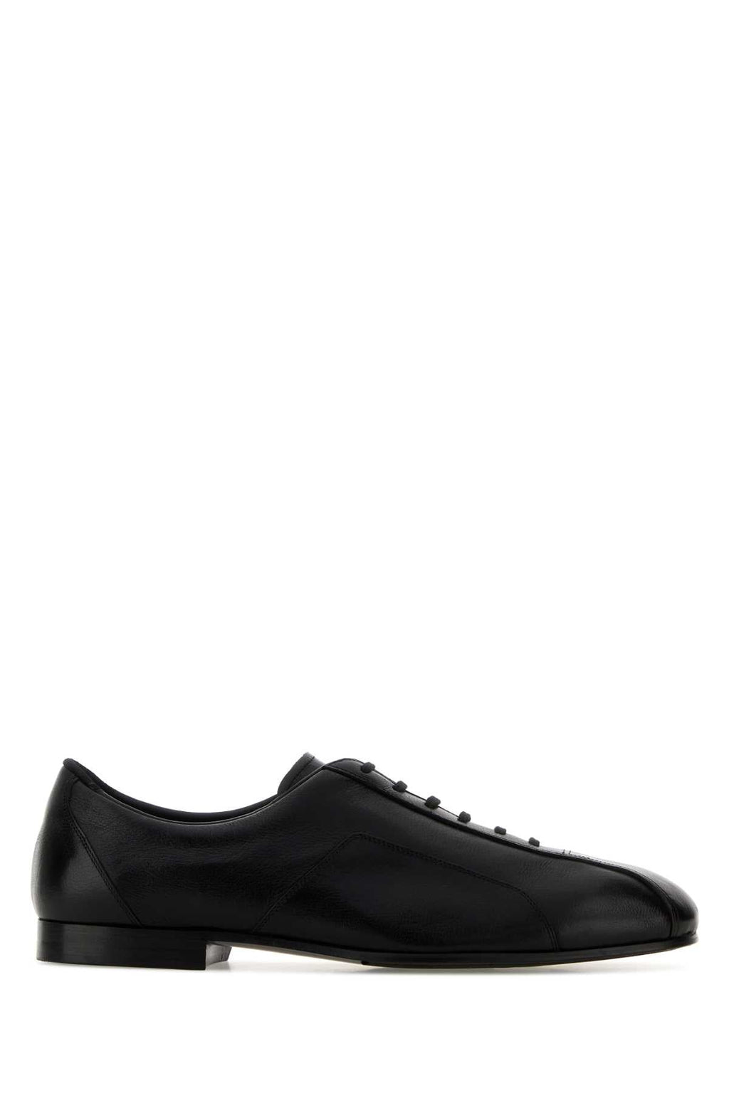 Jil Sander Black Leather Hamburg Lace Up Shoes