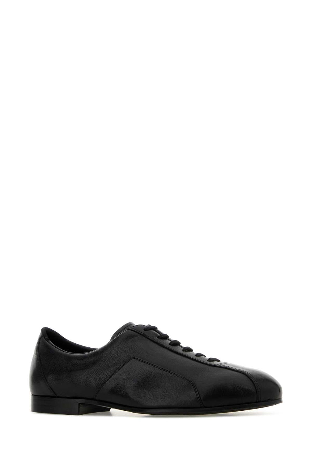 Jil Sander Black Leather Hamburg Lace Up Shoes