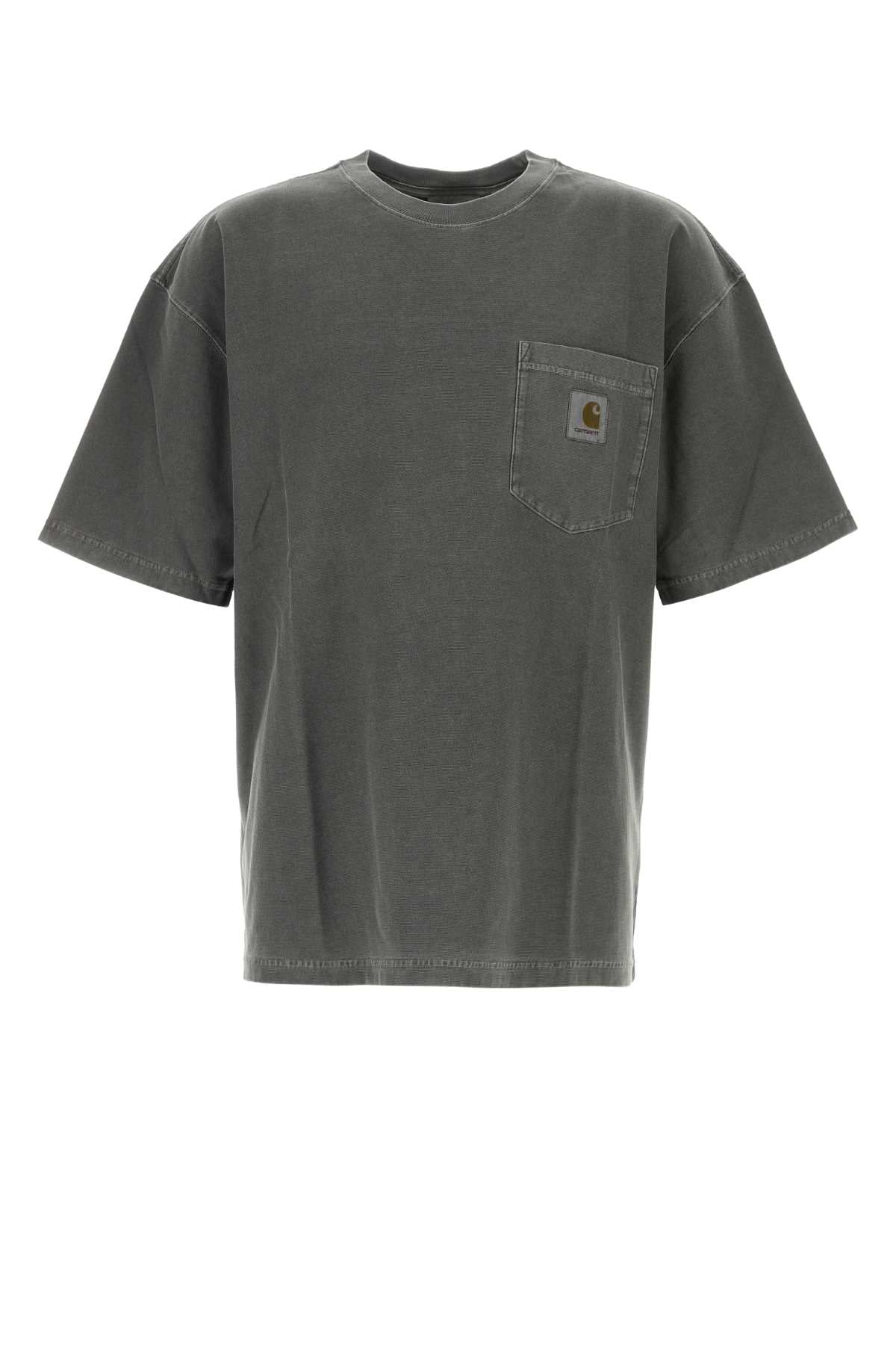 Carhartt Wip Dark Grey Cotton S/S Loose Pocket T Shirt