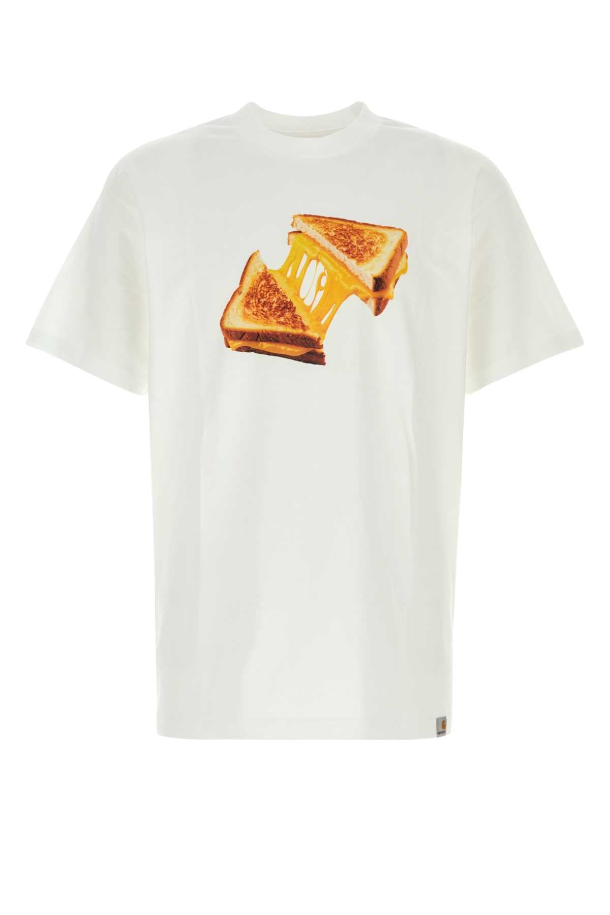 Carhartt Wip White Cotton Cheese Toast T Shirt
