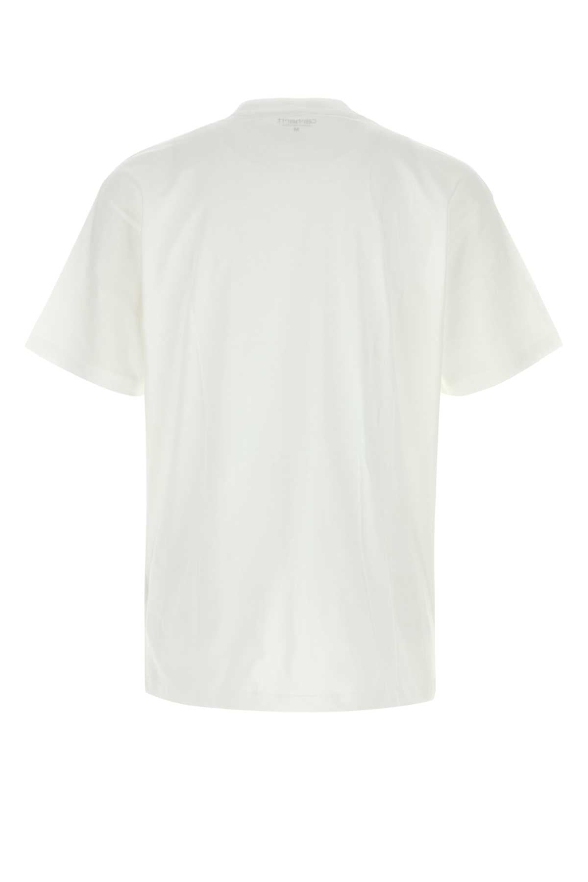 Carhartt Wip White Cotton Cheese Toast T Shirt