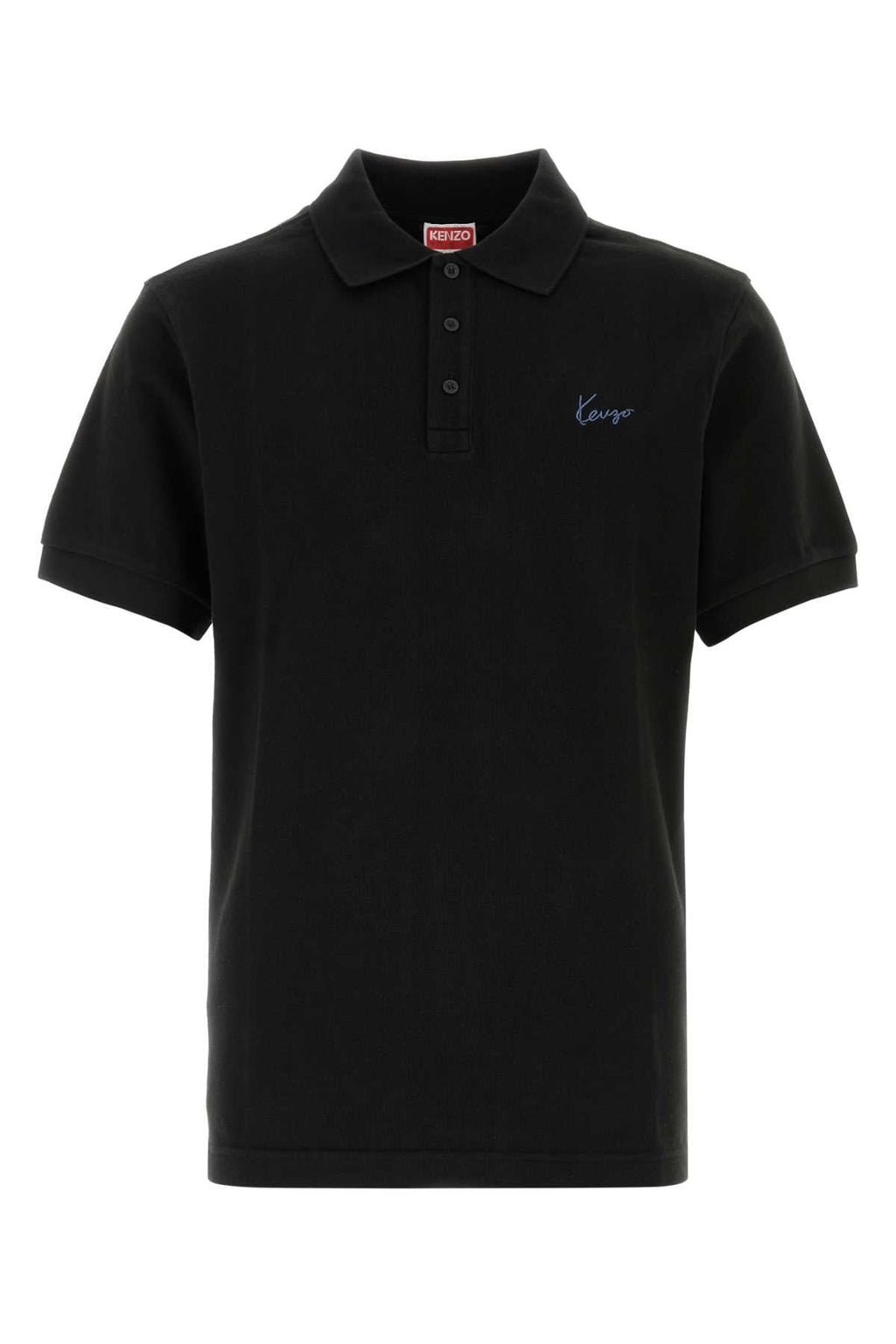 Kenzo Black Piquet Polo Shirt