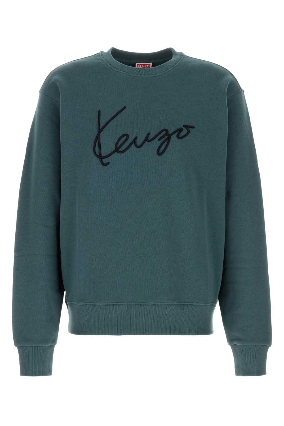 Kenzo Air Force Blue Cotton Sweatshirt