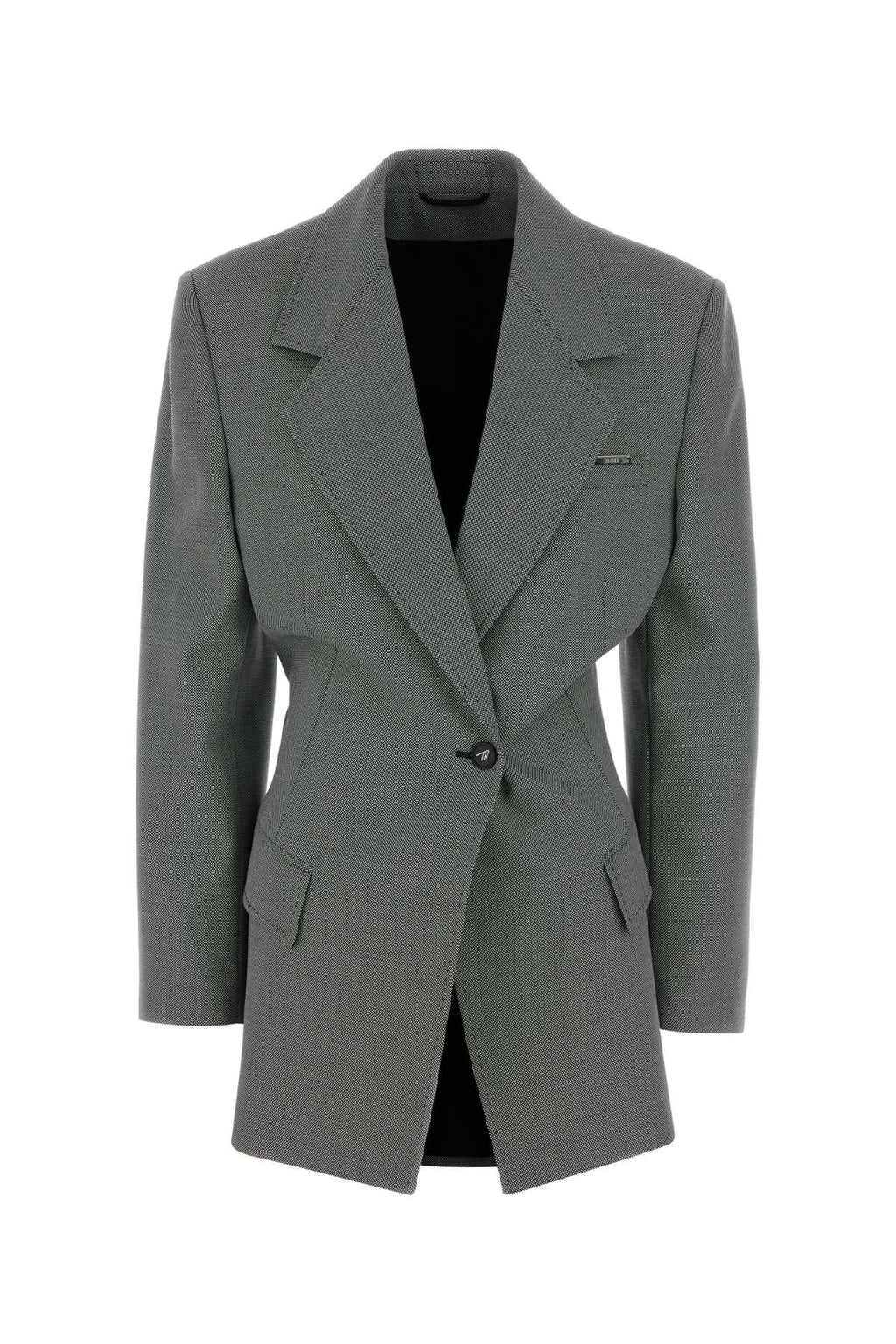 The Attico Two Stretch Wool Blend Blazer