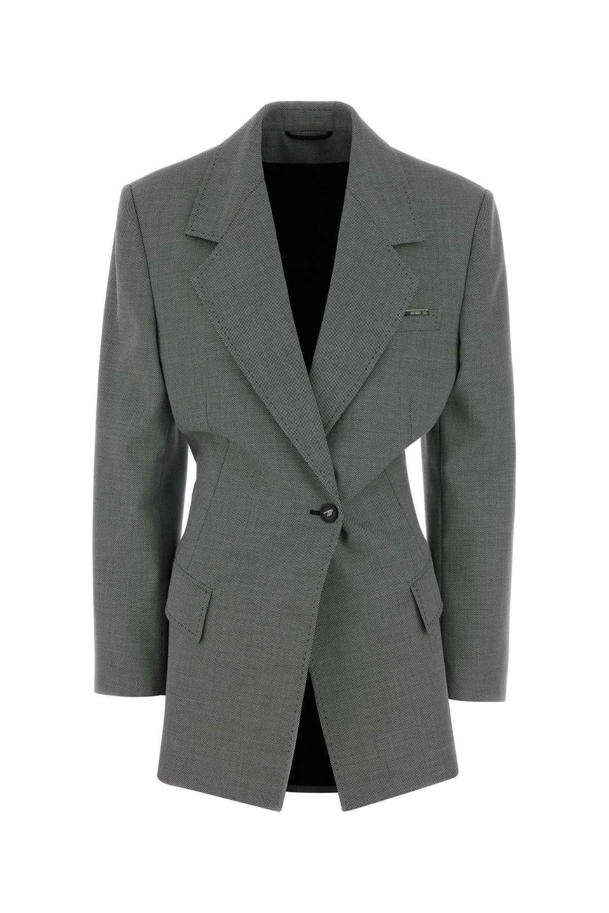 The Attico Two Stretch Wool Blend Blazer