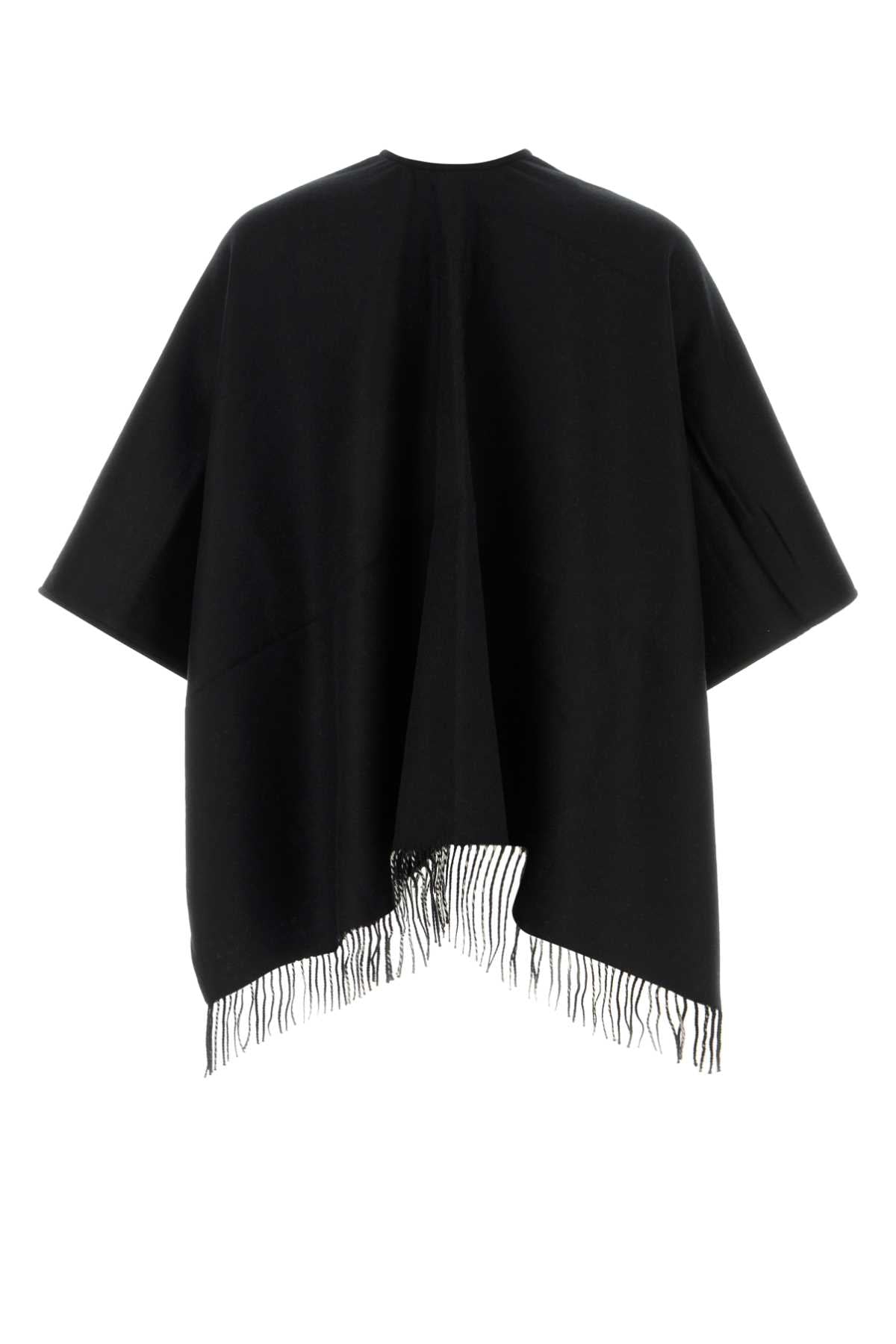 Burberry Black Wool Reversible Cape