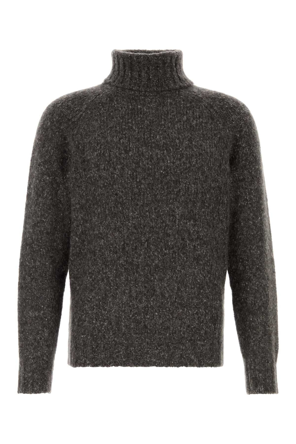 Brunello Cucinelli Melange Dark Grey Cashmere Blend Sweater