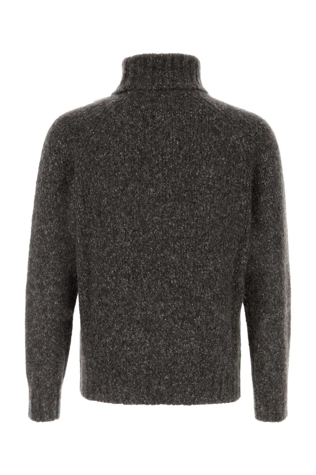 Brunello Cucinelli Melange Dark Grey Cashmere Blend Sweater