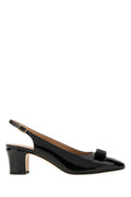 Salvatore Ferragamo Black Leather Vetty 55 Pumps
