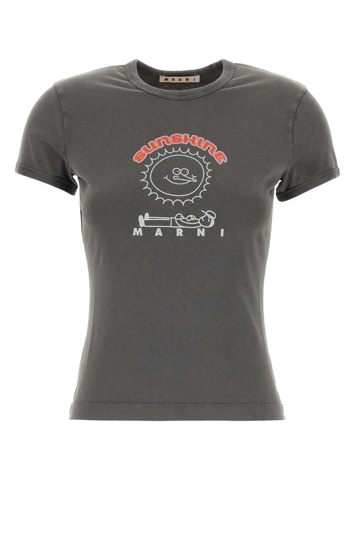 Marni Dark Grey Cotton T Shirt