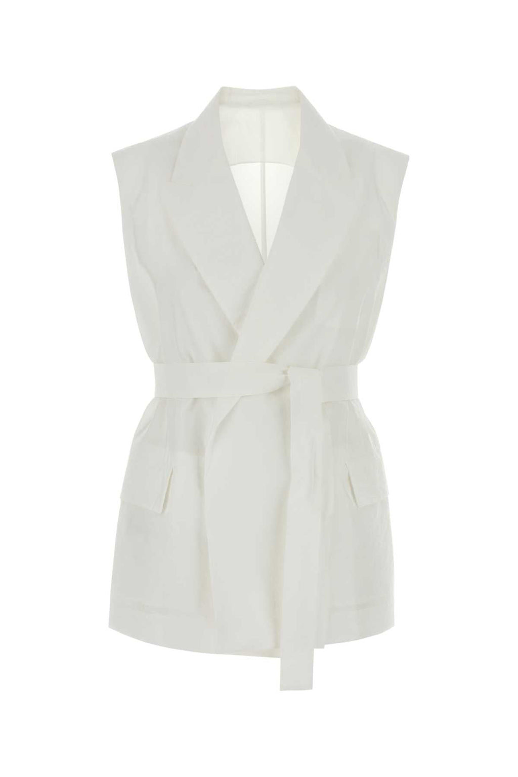 Brunello Cucinelli White Cotton Blend Vest
