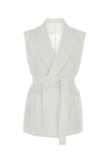 Brunello Cucinelli White Cotton Blend Vest
