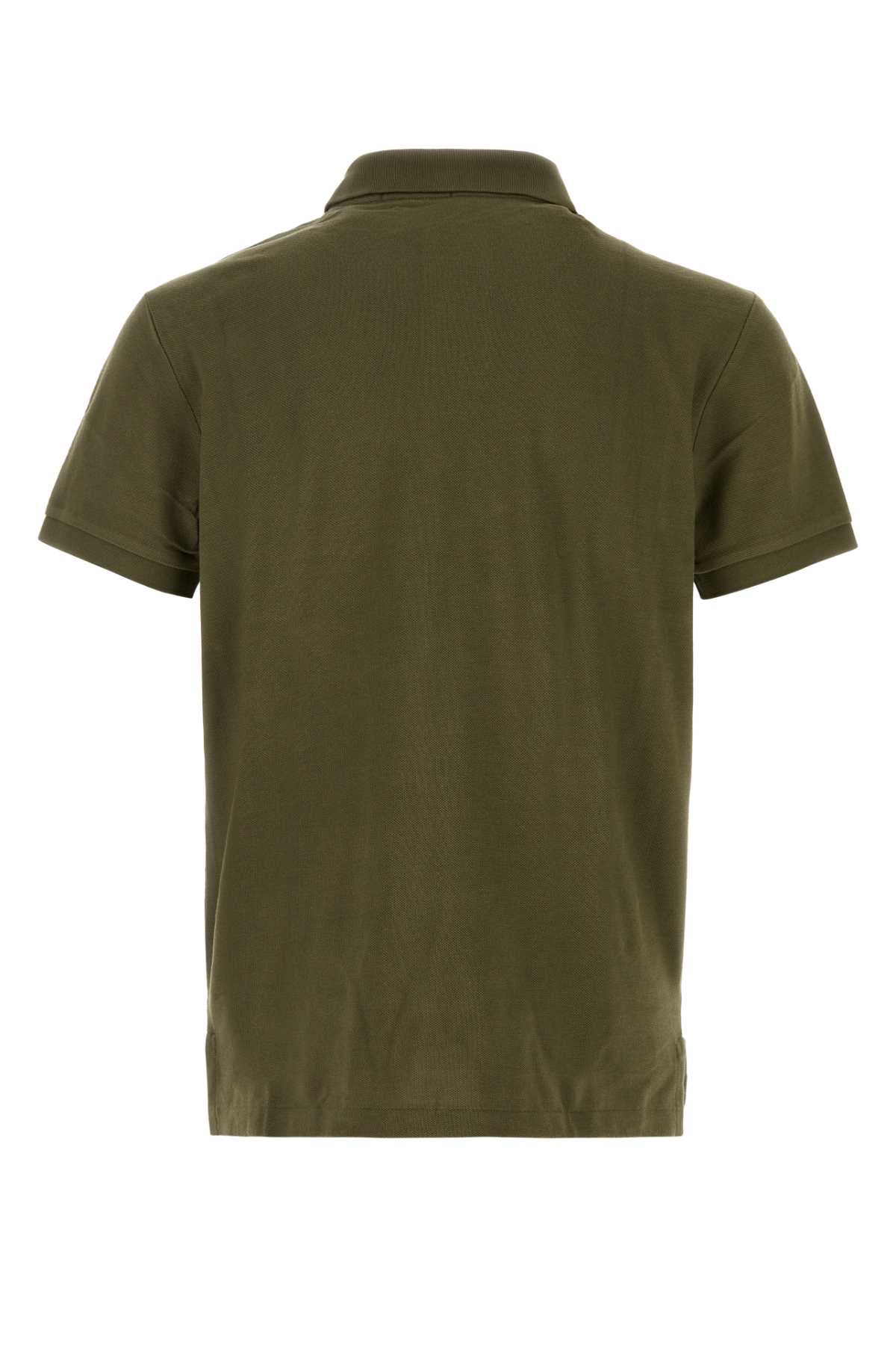 Polo Ralph Lauren Olive Green Piquet Polo Shirt