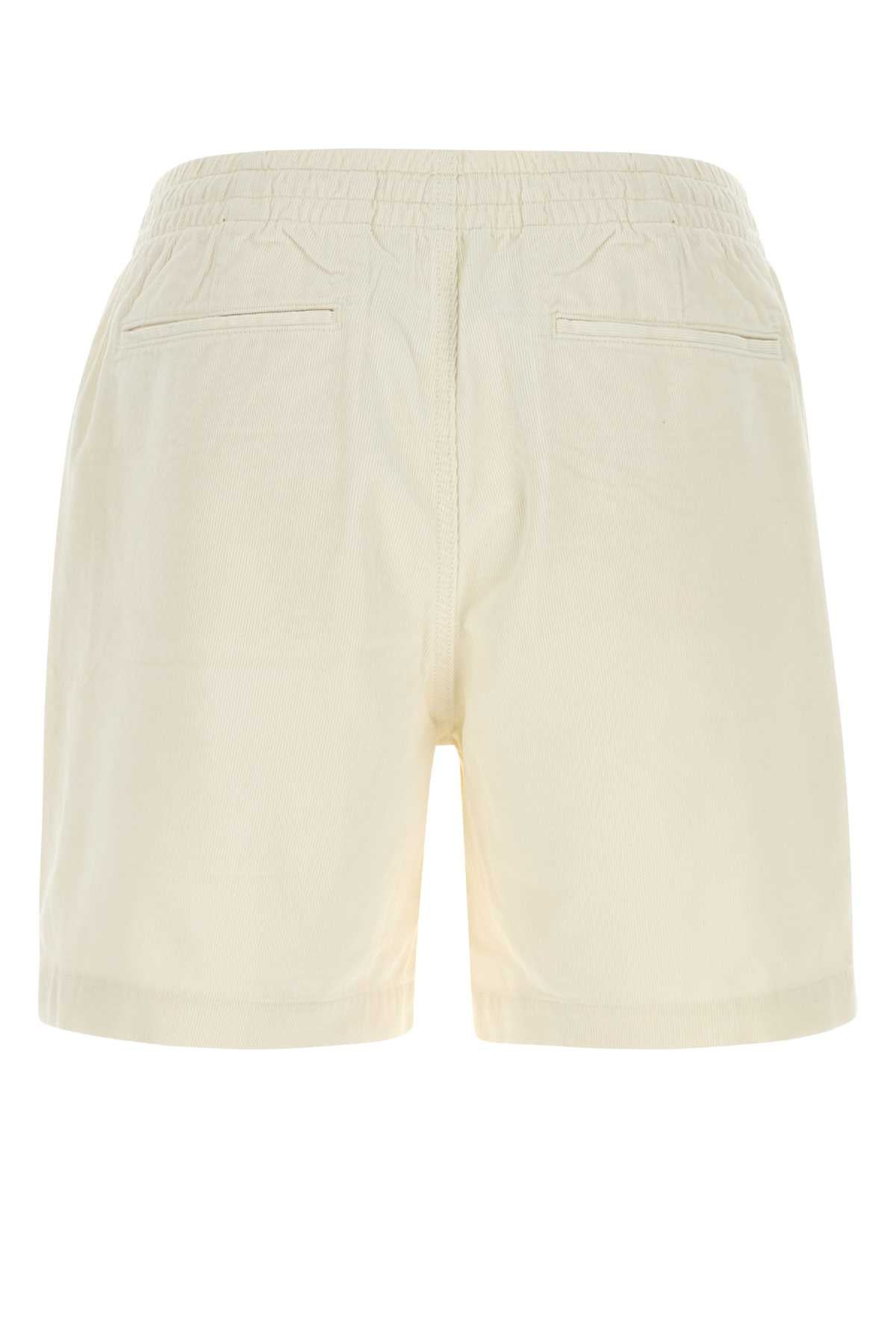 Polo Ralph Lauren White Corduroy Bermuda Shorts