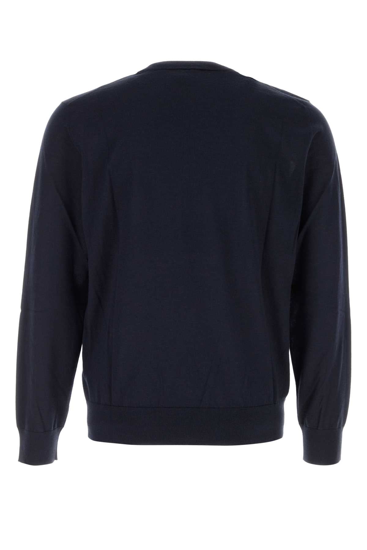 Brioni Midnight Blue Cashmere Blend Sweater