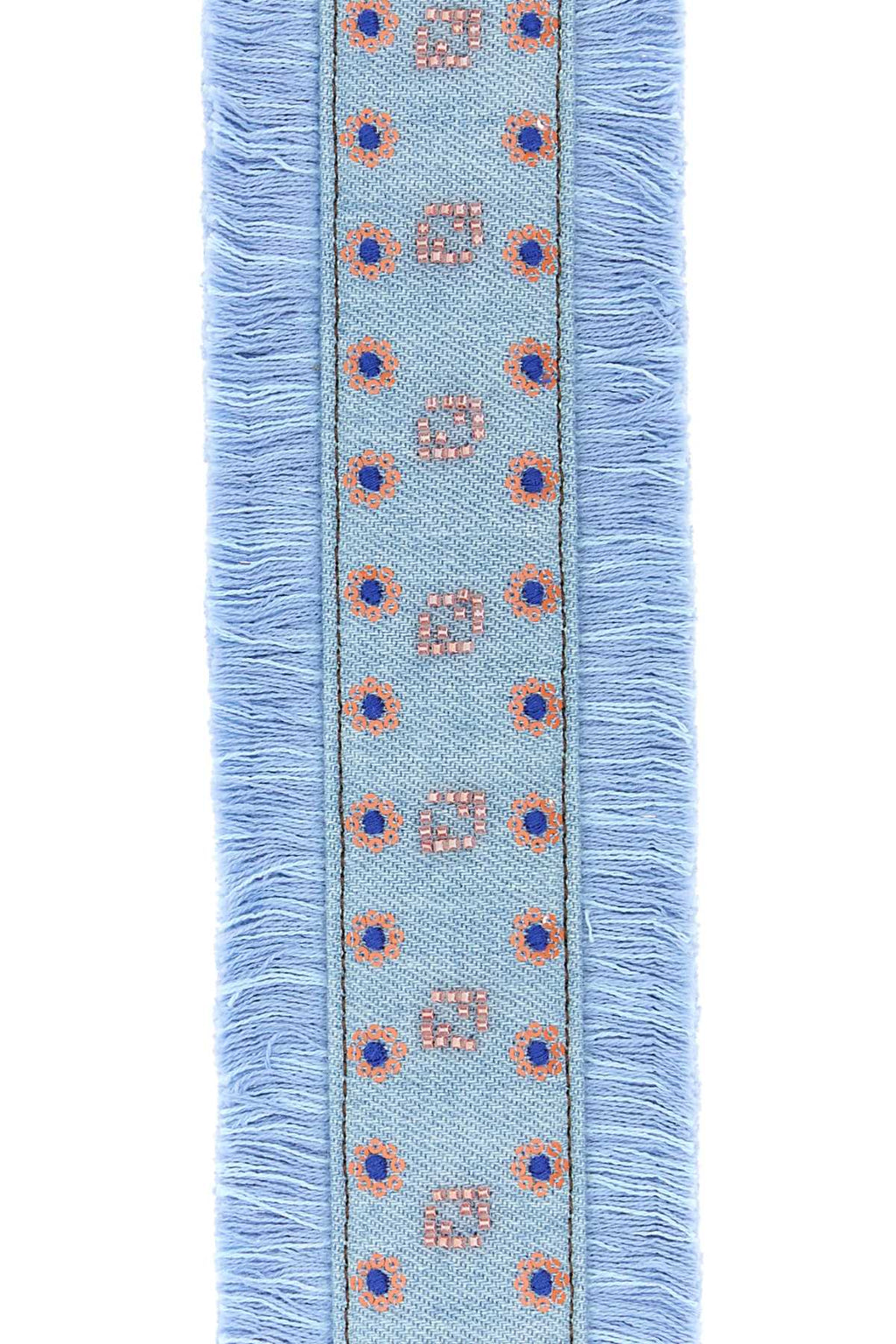 Fendi Light Blue Denim You Shoulder Strap