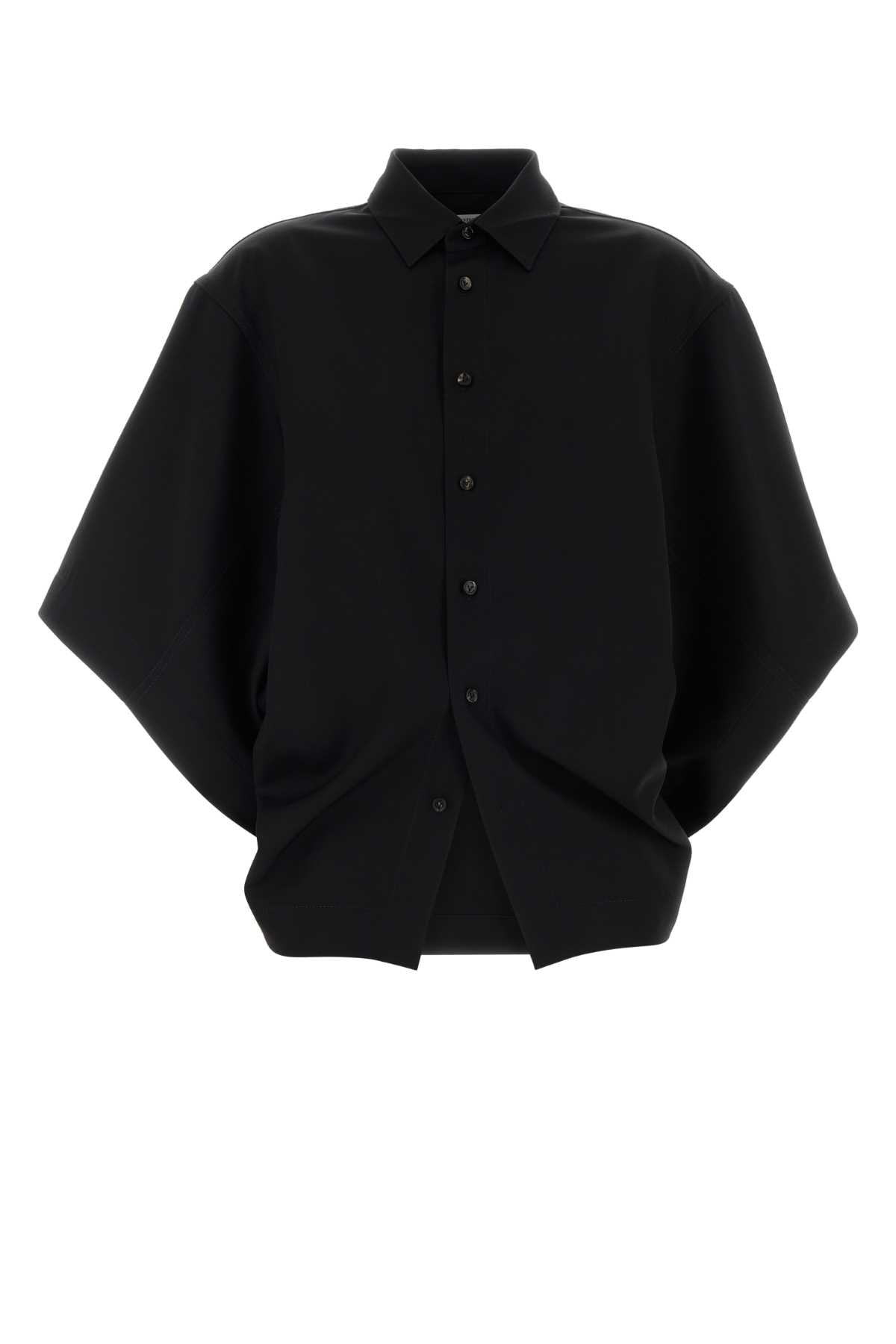 Bottega Veneta Black Twill Oversize Shirt