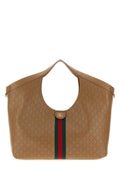 Gucci Camel Leather Large Gucci Giglio Shopping Bag