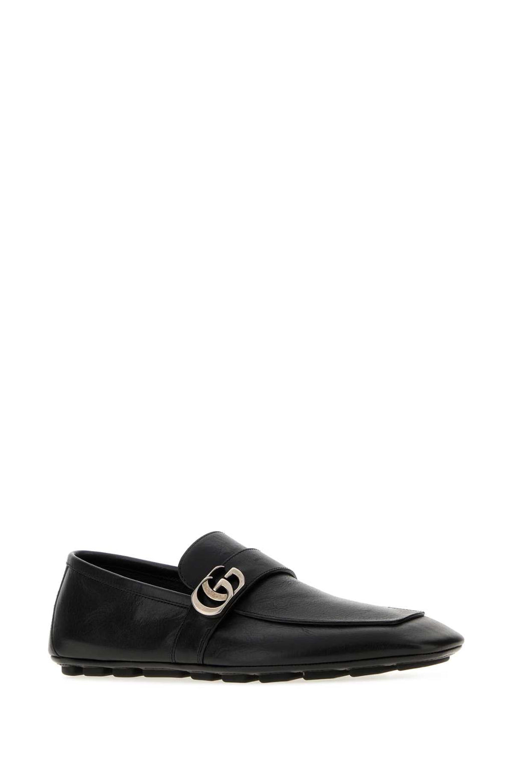 Gucci Black Leather Loafers