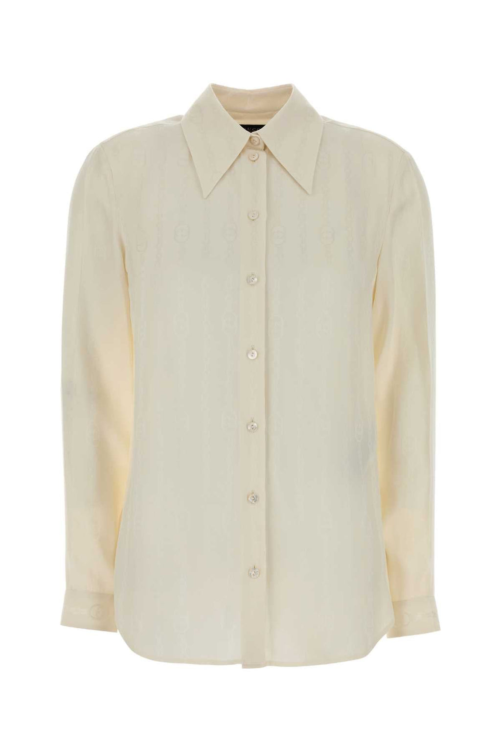 Gucci Ivory Crepe Shirt