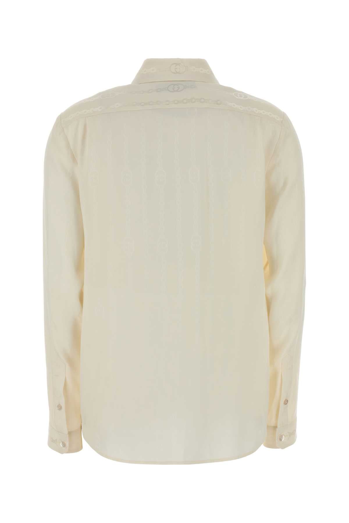 Gucci Ivory Crepe Shirt