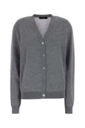 Gucci Grey Wool Cardigan