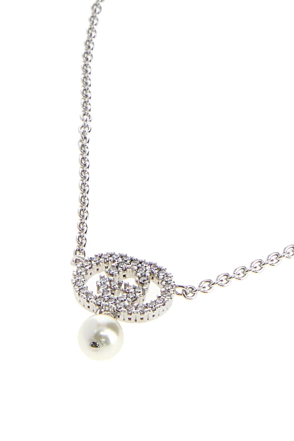 Gucci Silver Metal Neckline
