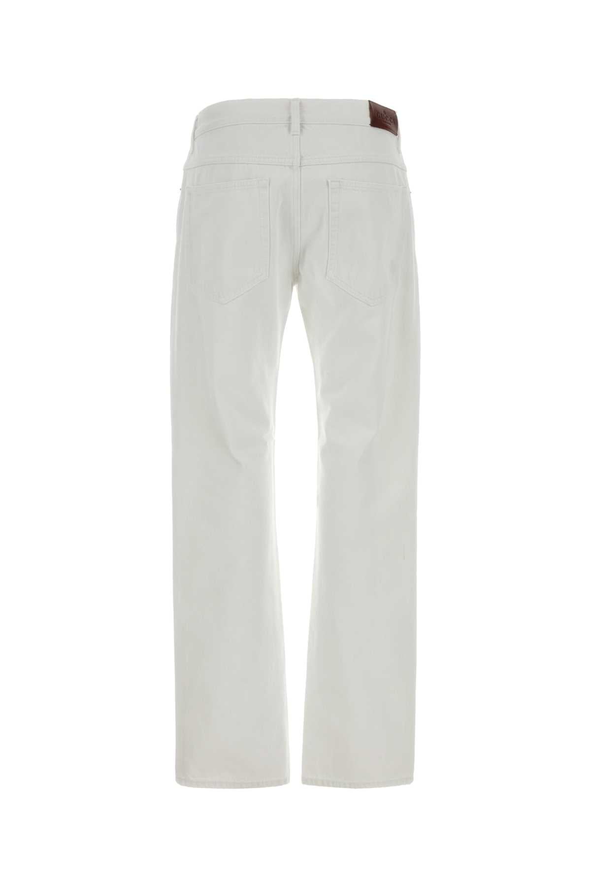 Gucci White Denim Jeans
