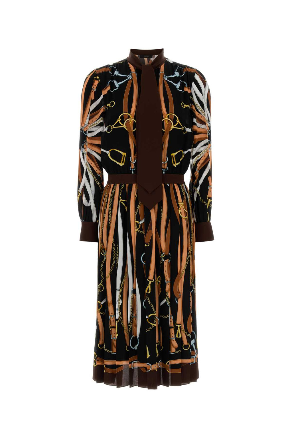 Gucci Printed Silk Shirt Dress