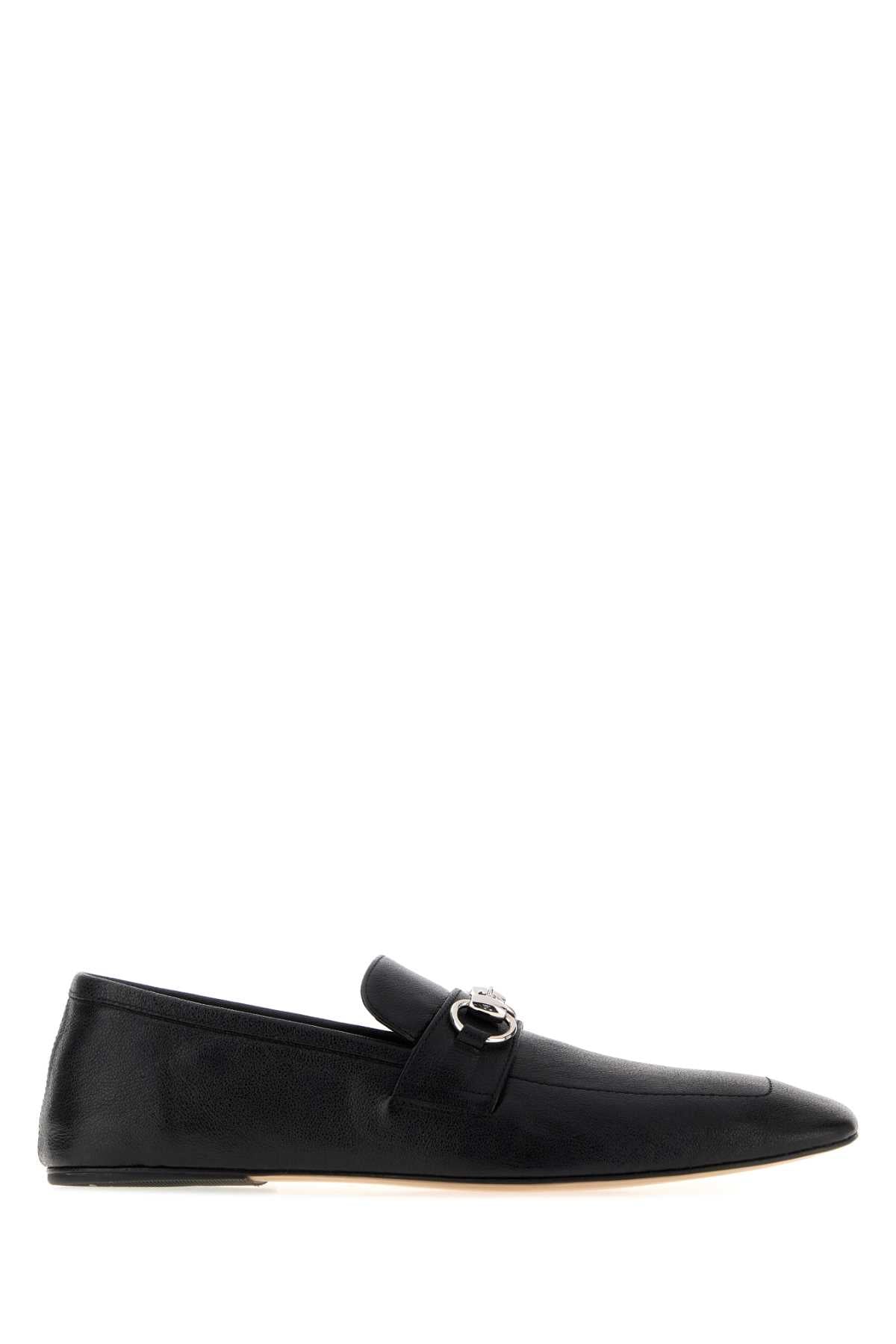 Gucci Black Leather Ragazzo Loafers