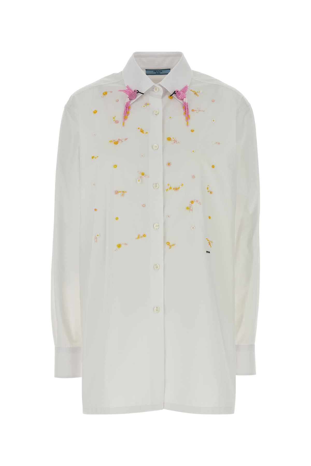 Prada White Poplin Shirt