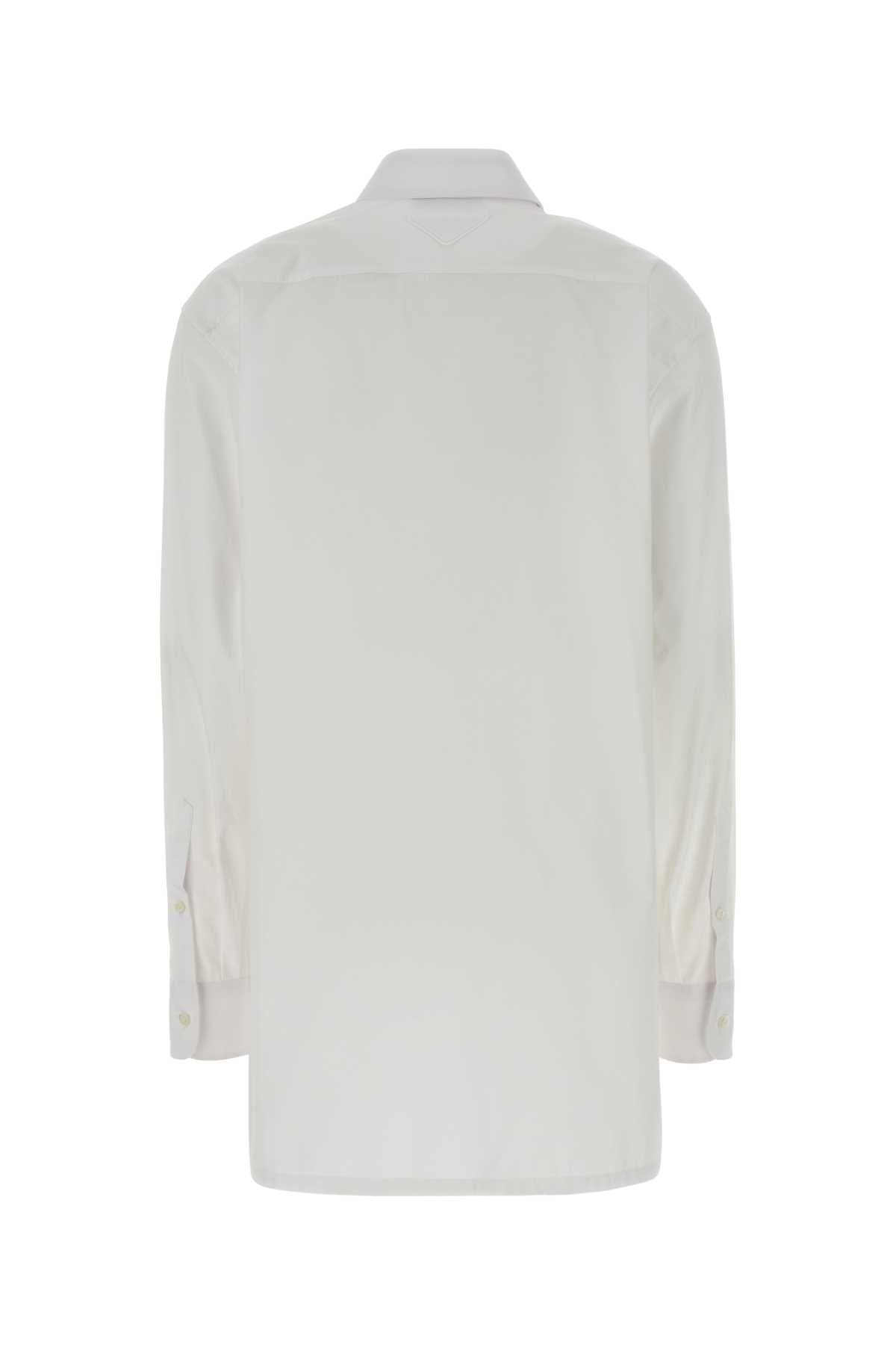 Prada White Poplin Shirt