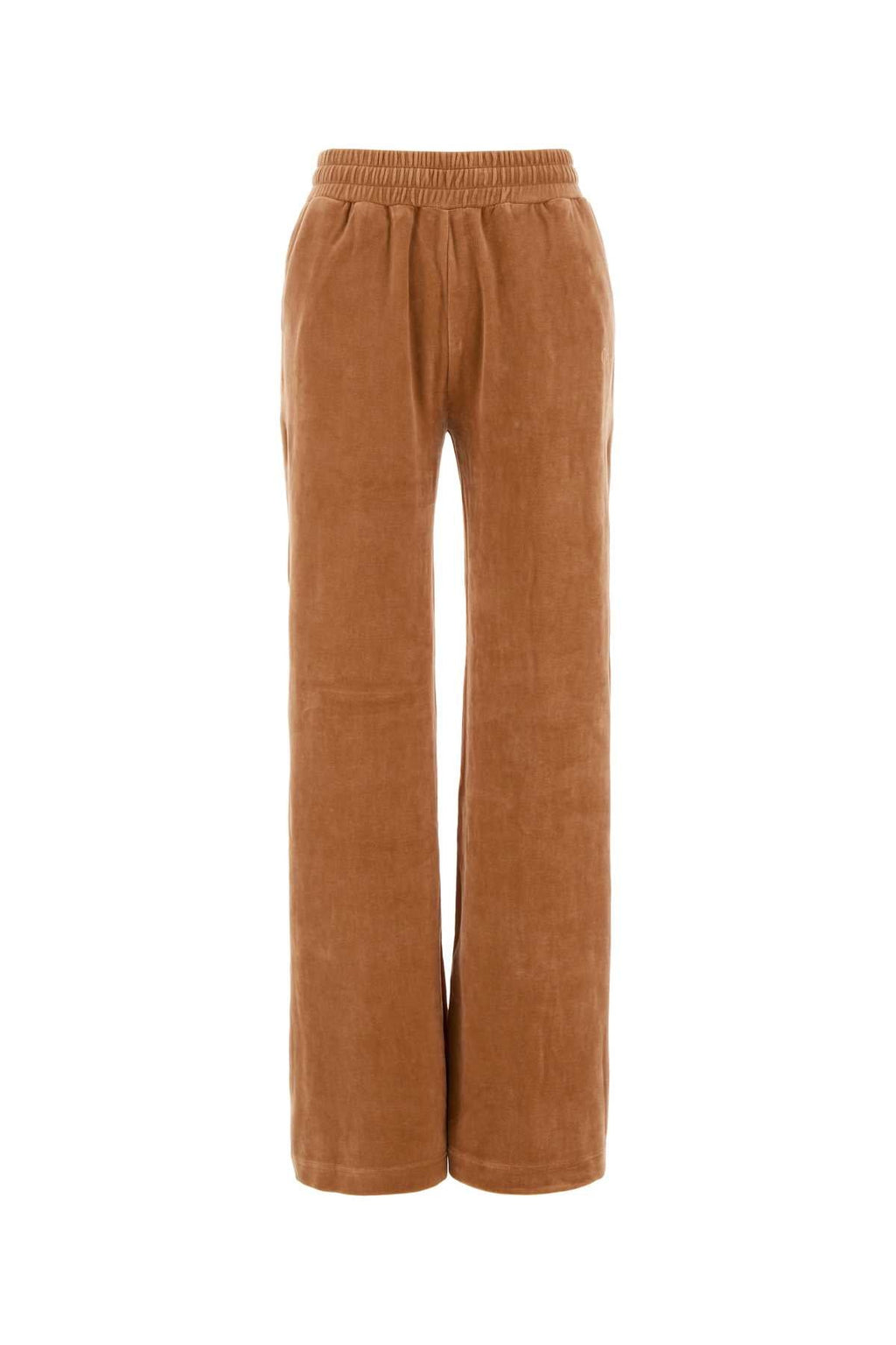 Chloe Peach Velvet Joggers