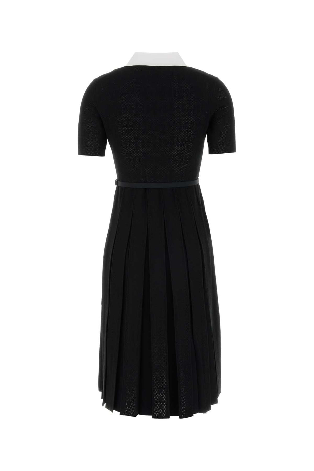 Tory Burch T Monogram Pointelle Pleated Dress