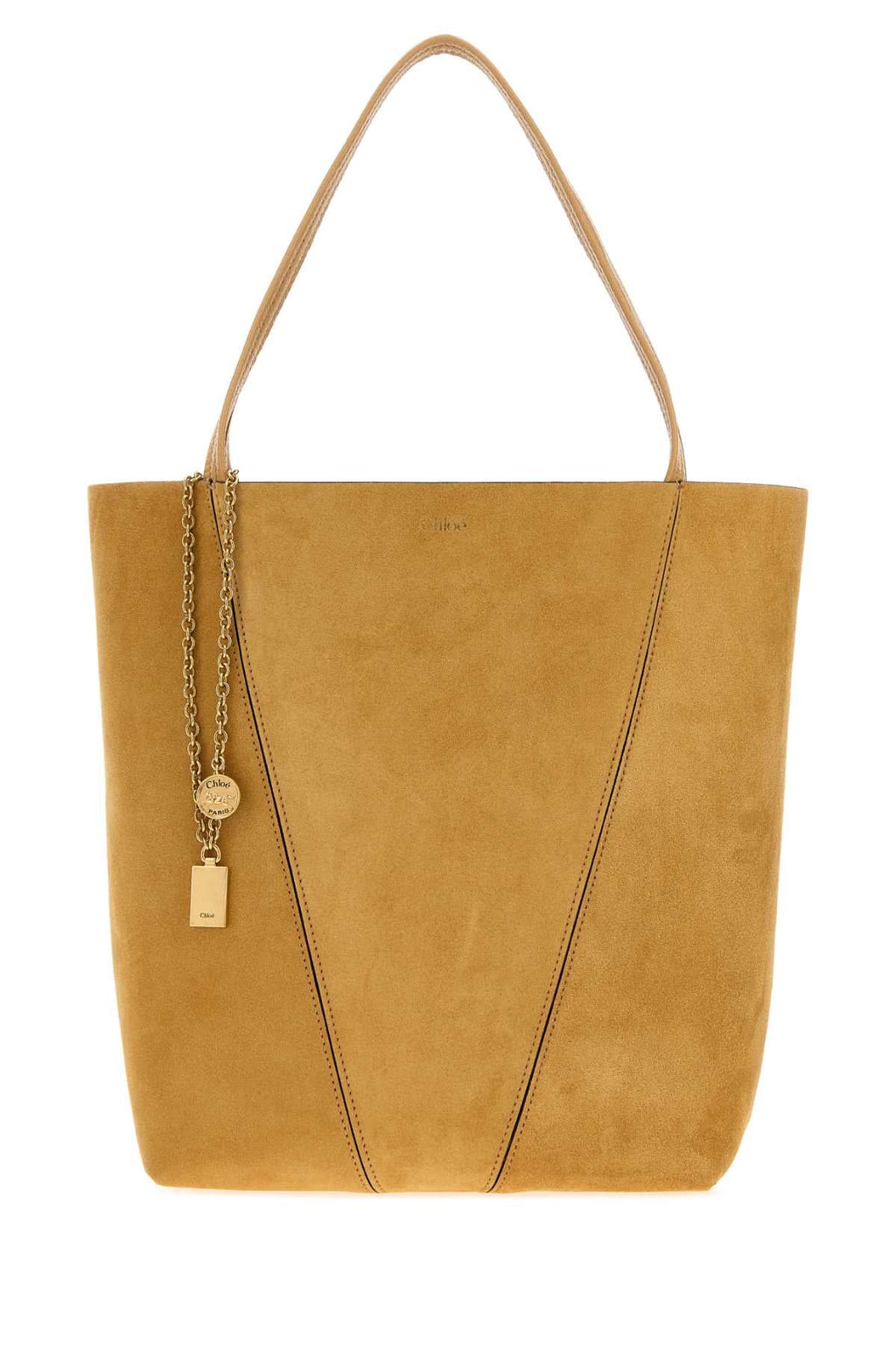 Chloe Mustard Suede Chloã¨ Spin Shopping Bag