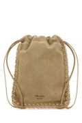 Prada Cappuccino Suede Phone Holder