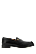 Versace Black Leather Loafers
