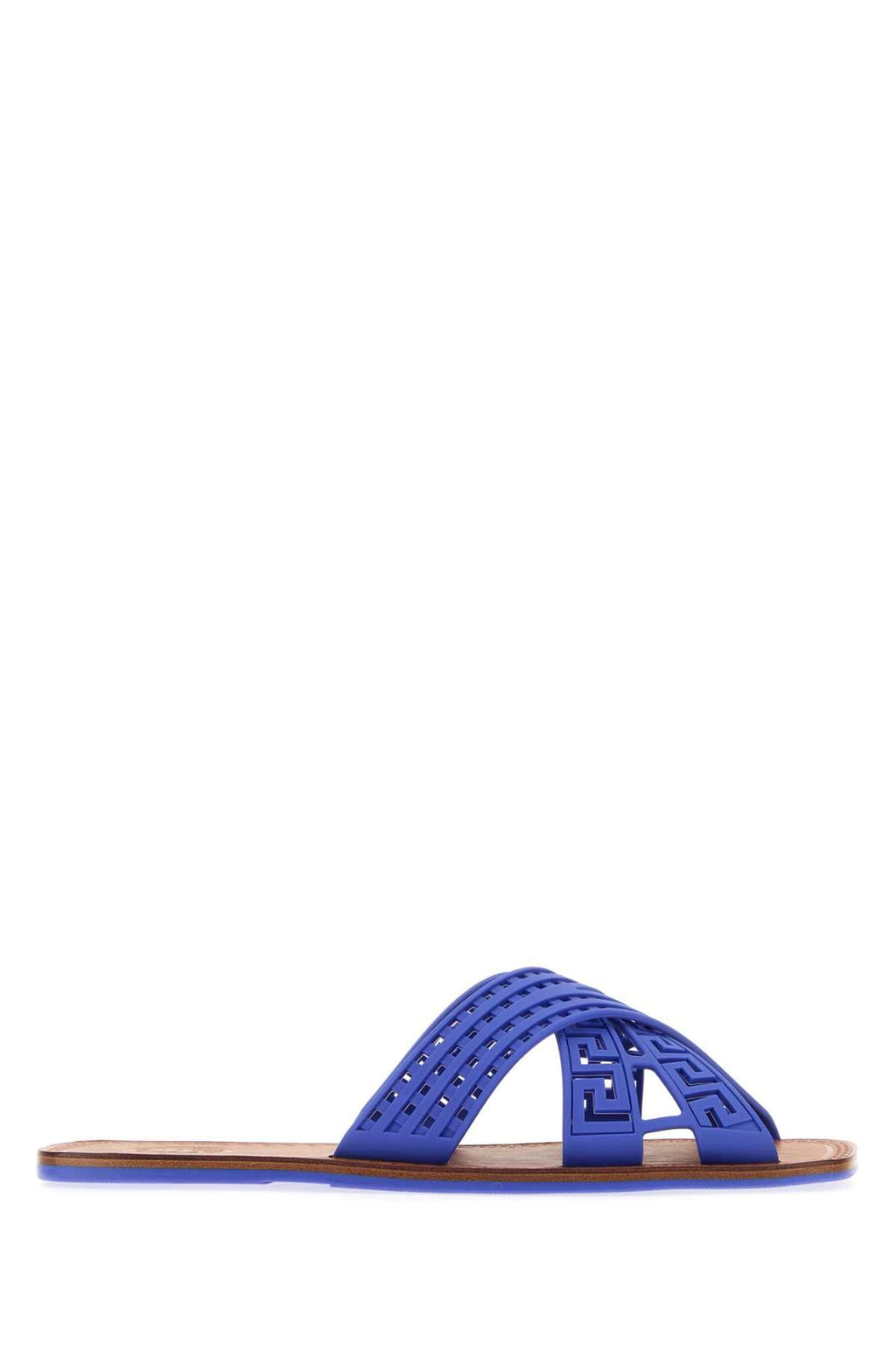 Versace Blue Rubber Slippers