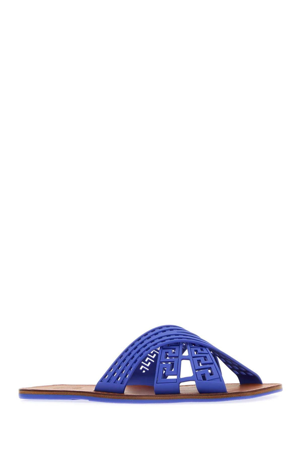 Versace Blue Rubber Slippers