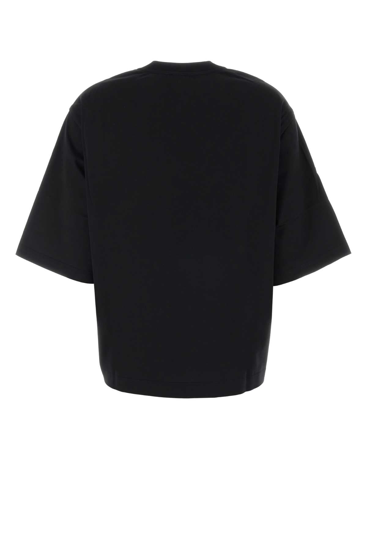 Dolce & Gabbana Black Twill And Jersey T Shirt