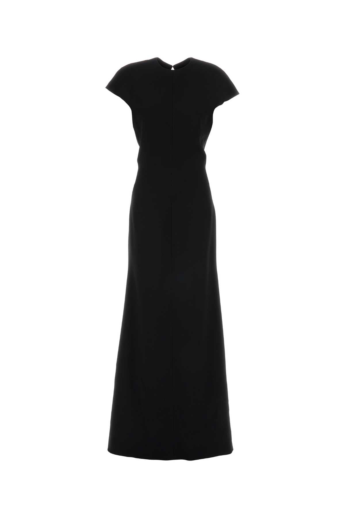 Jil Sander Black Sable Long Dress