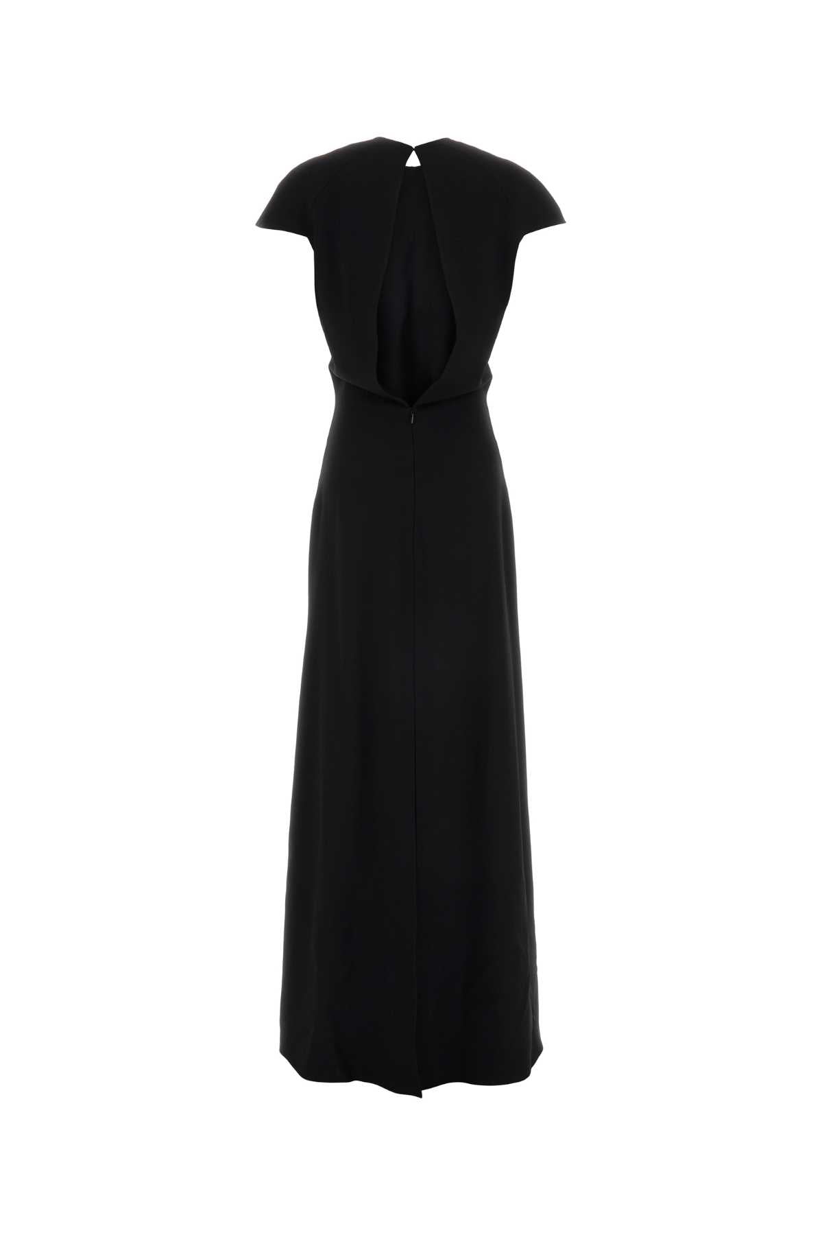 Jil Sander Black Sable Long Dress
