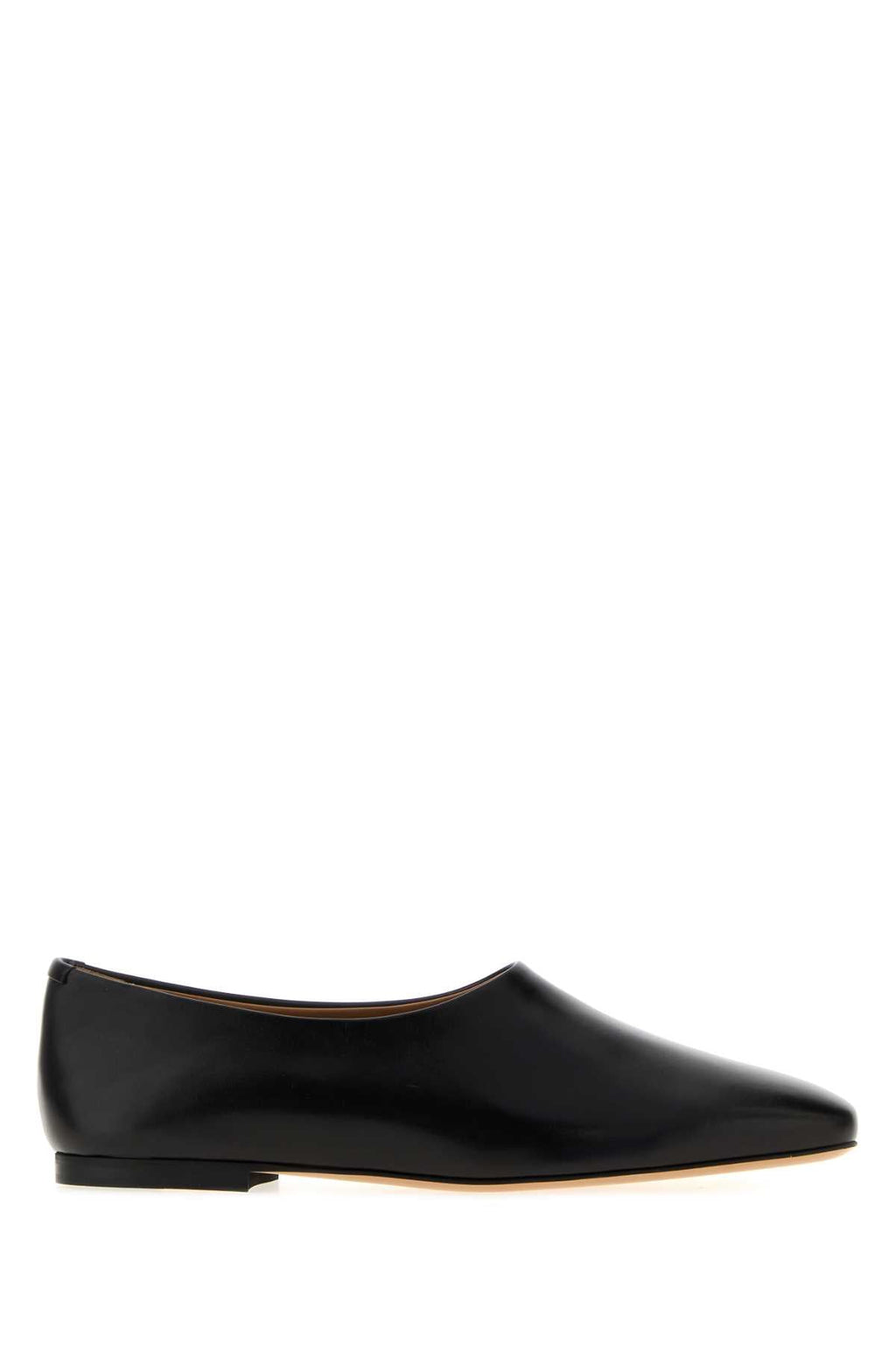 Jil Sander Black Leather Ballerinas