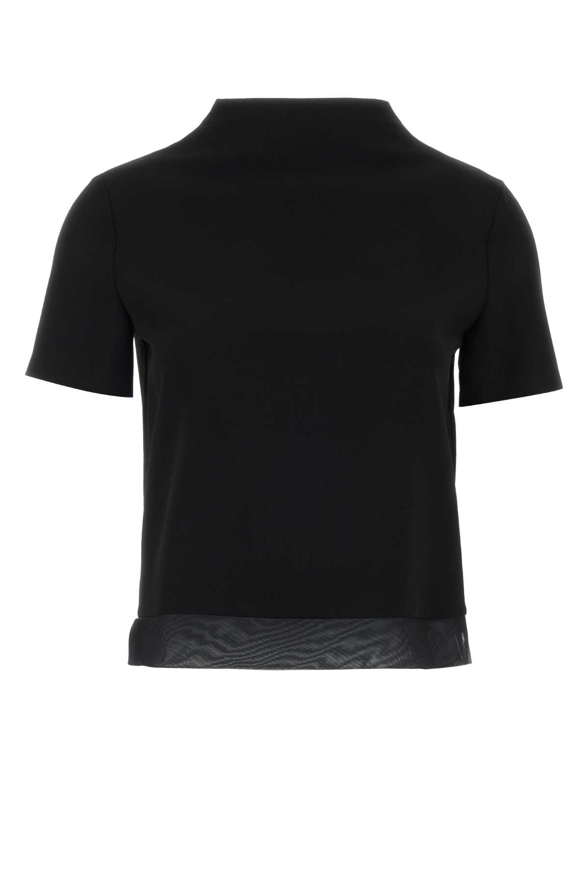 Jil Sander Black Wool Top