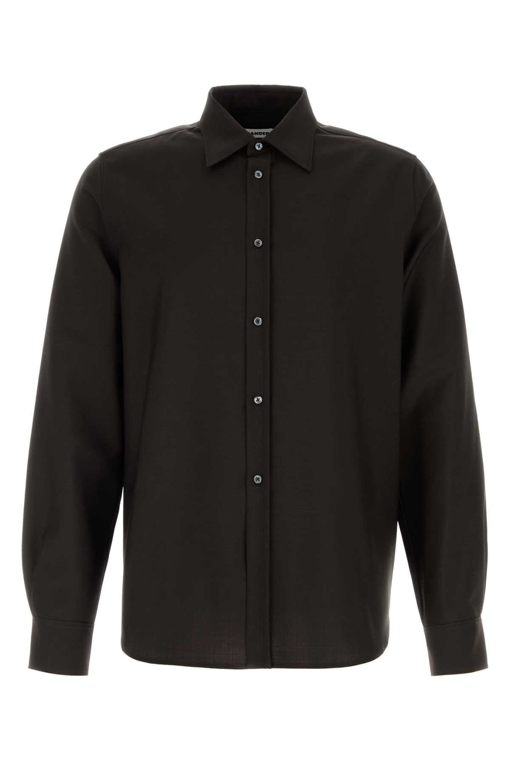 Jil Sander Chocolate Wool Blend Shirt