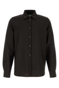 Jil Sander Chocolate Wool Blend Shirt