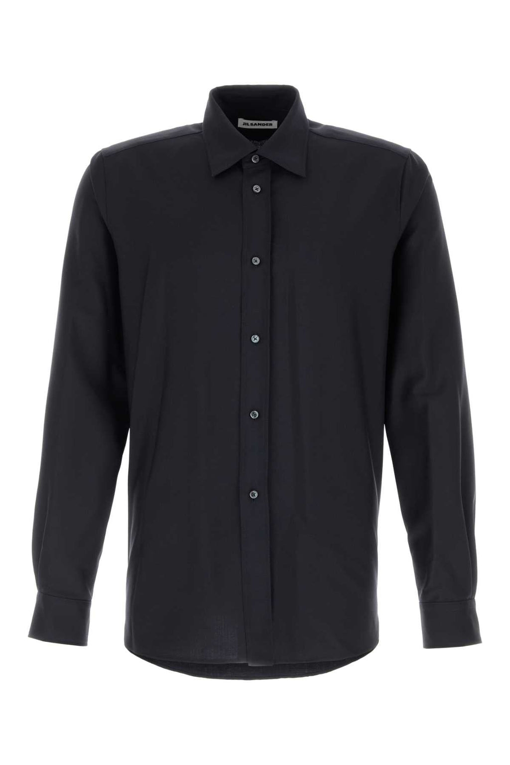 Jil Sander Midnight Blue Wool Blend Shirt