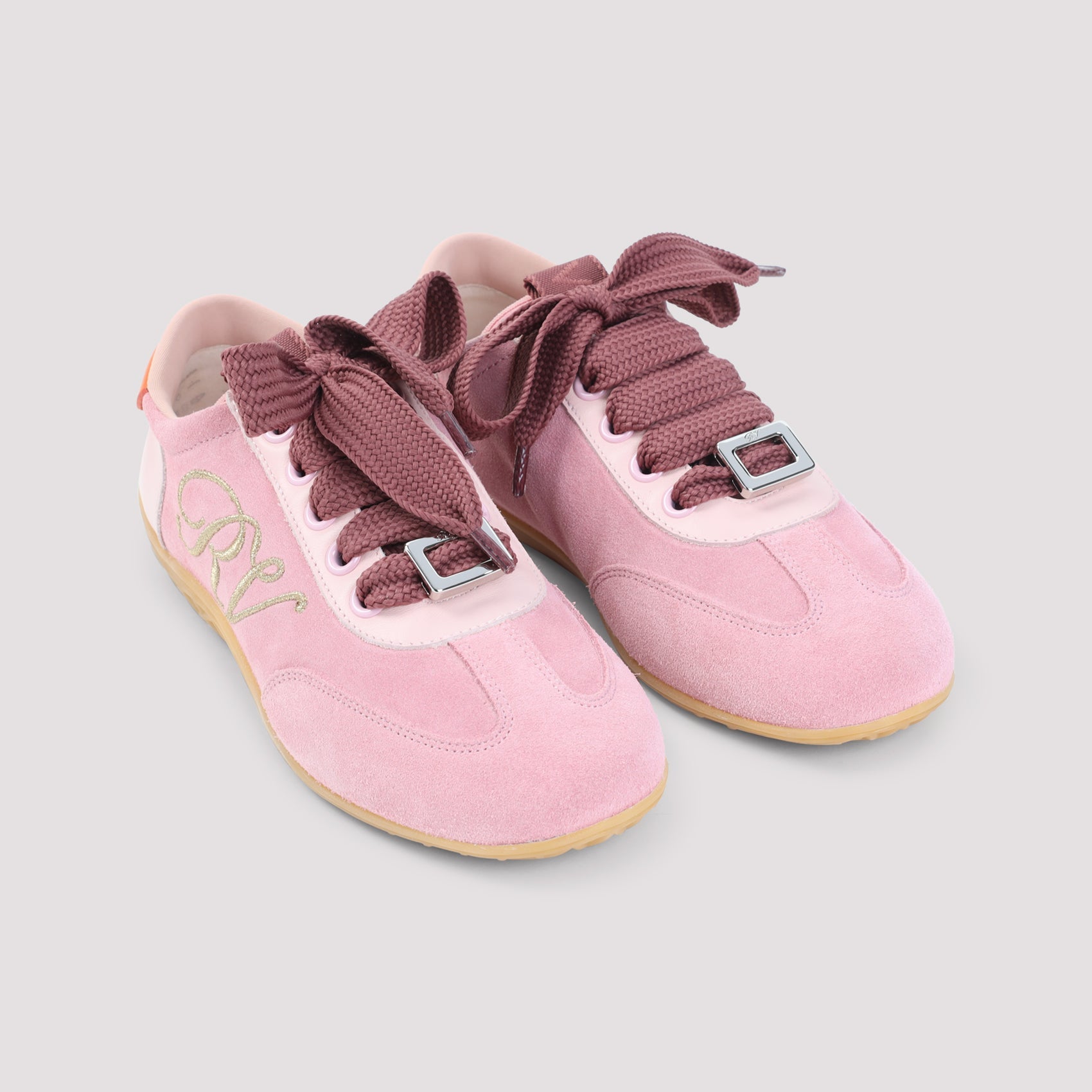 Roger Vivier Pink Low Top Sneakers