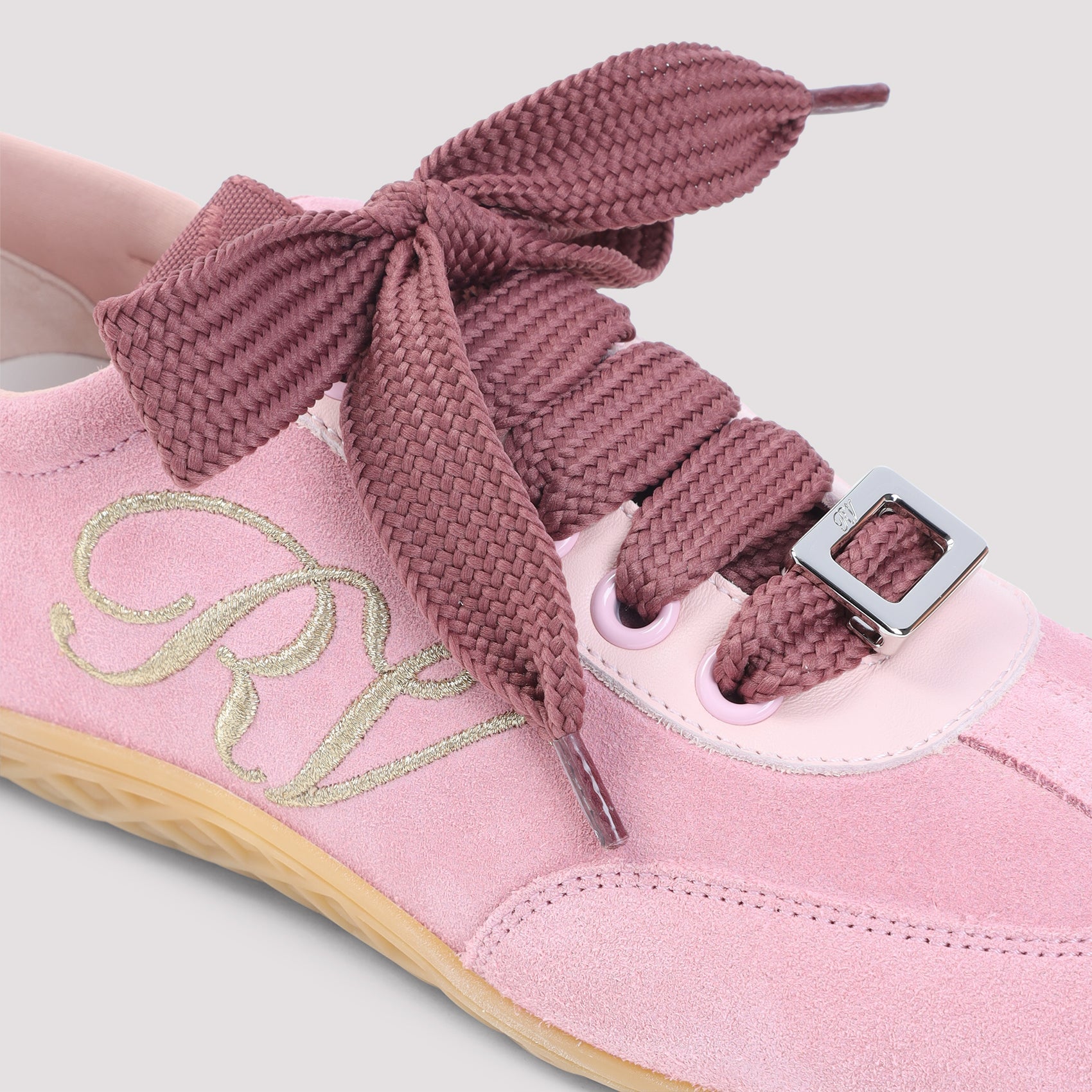 Roger Vivier Pink Low Top Sneakers