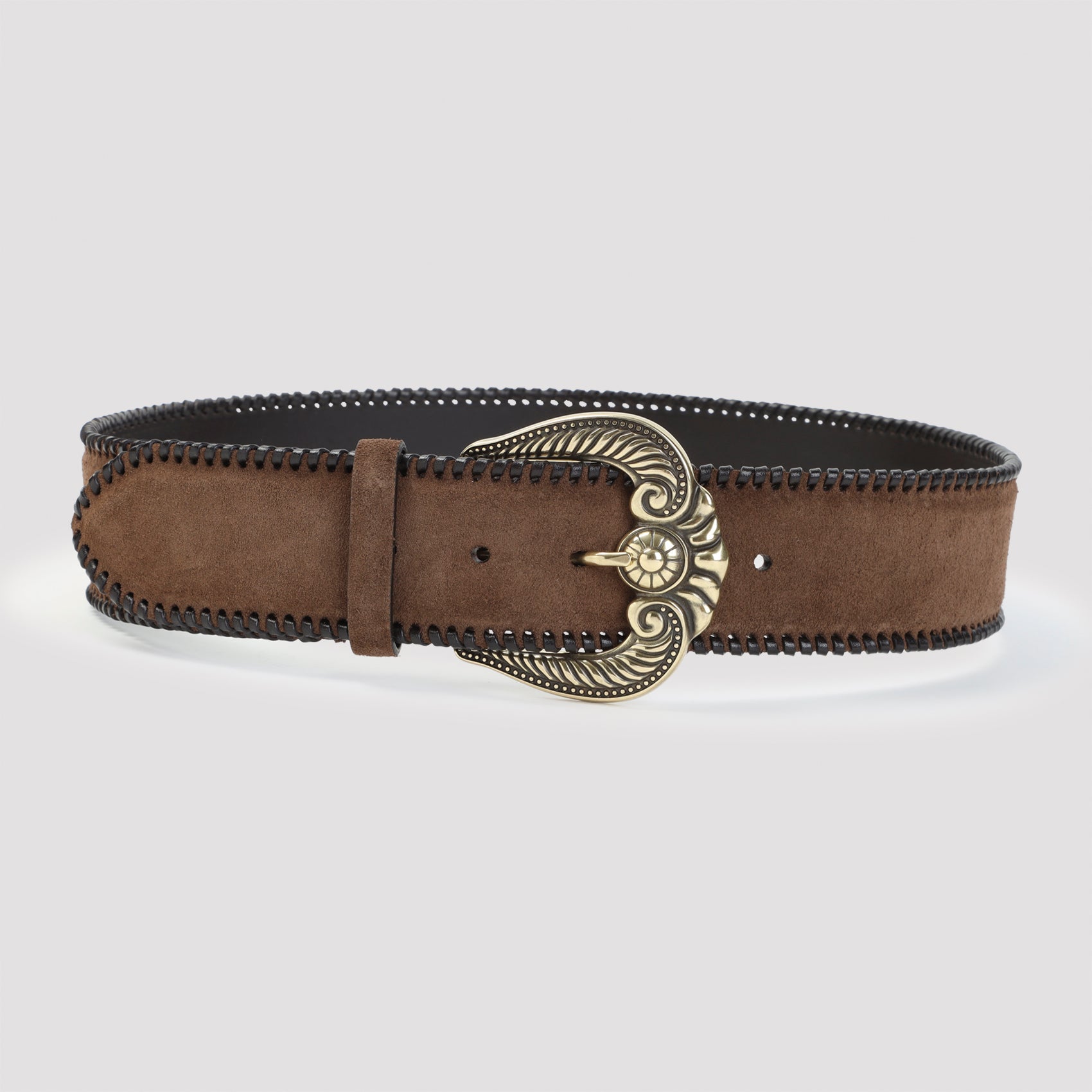 Etro Paisley Suede Belt